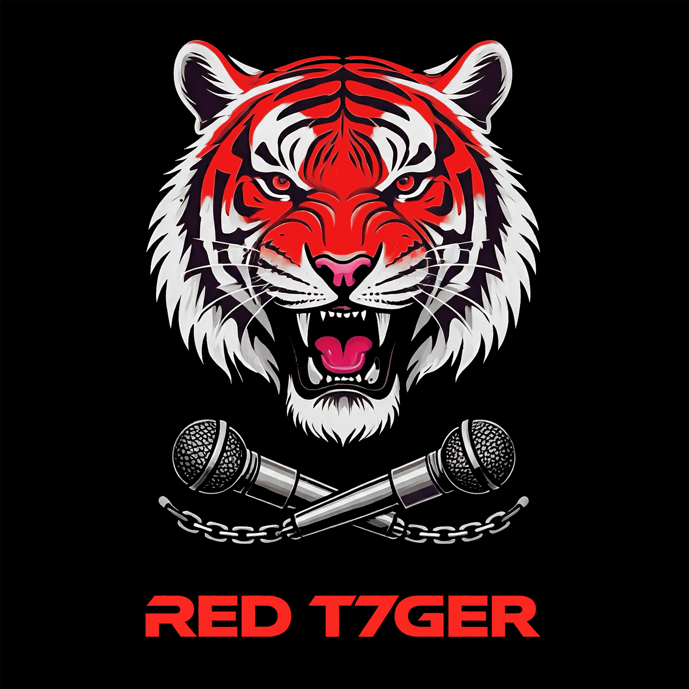 RED T7GER tiger mark logo
